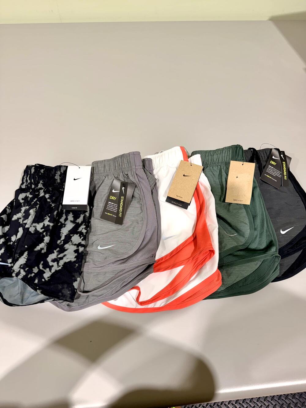 Bundle Lot 5 Pairs Nike Athletic Lined Running Shorts XS